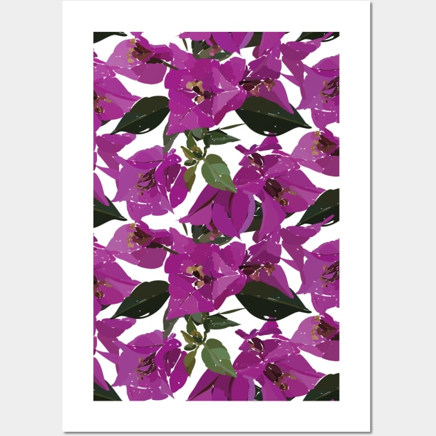 Purple bougainvillea Wall Art by GreekTavern